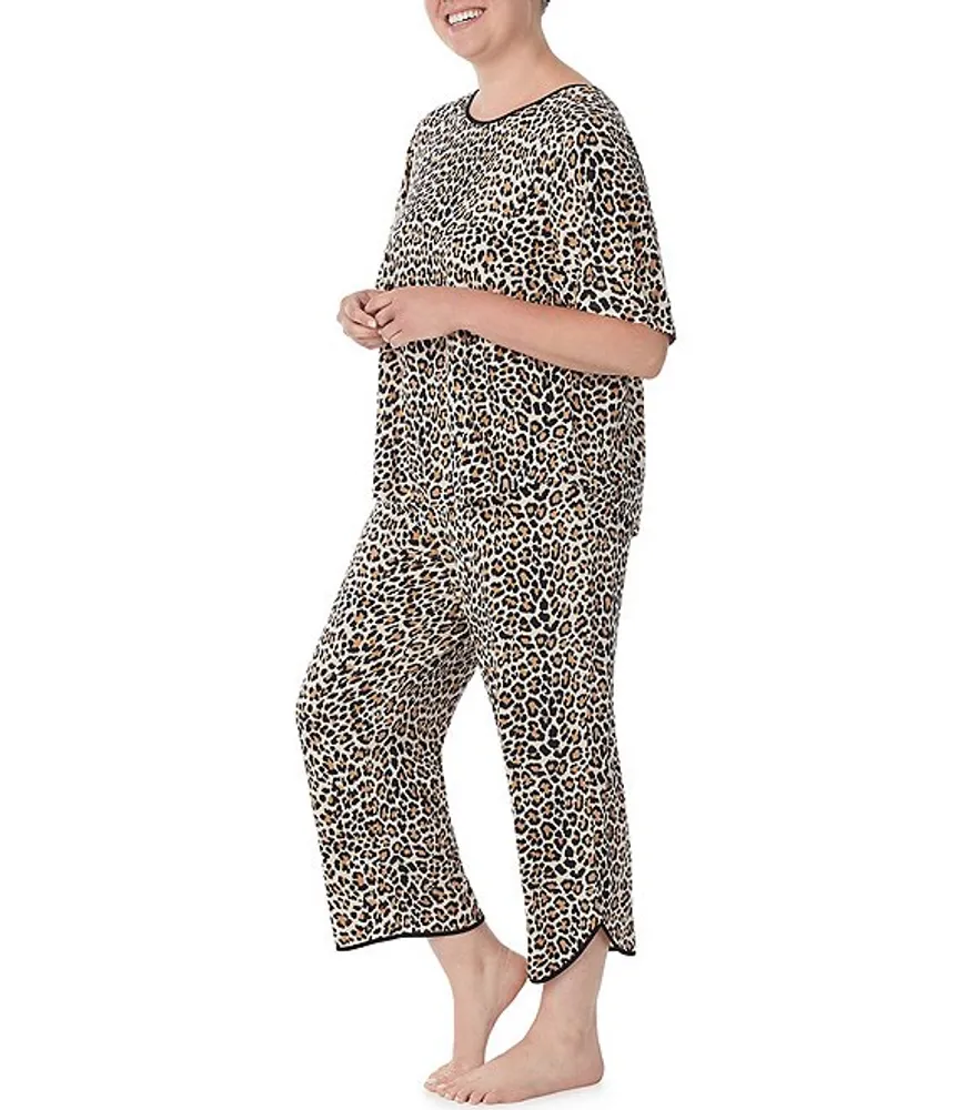 Kate spade new york Plus Size Animal Print Jersey Cropped Round
