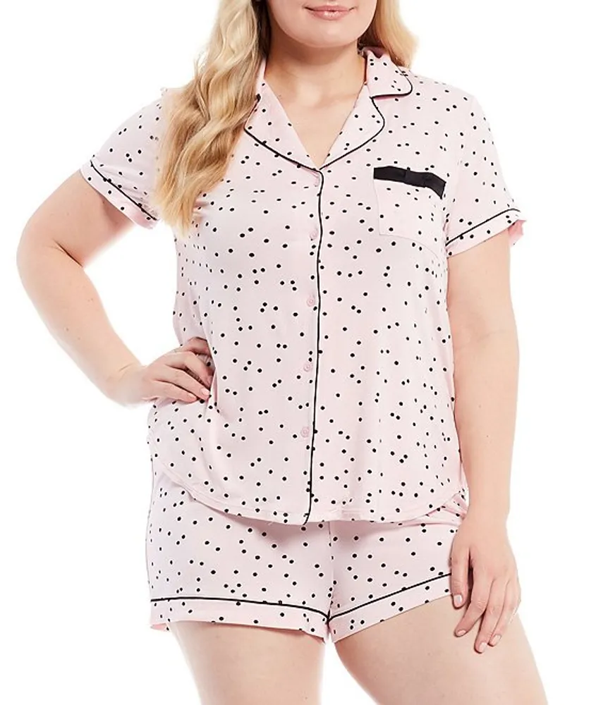 Kate spade new york Plus Dot Print Jersey Shorty Coordinating