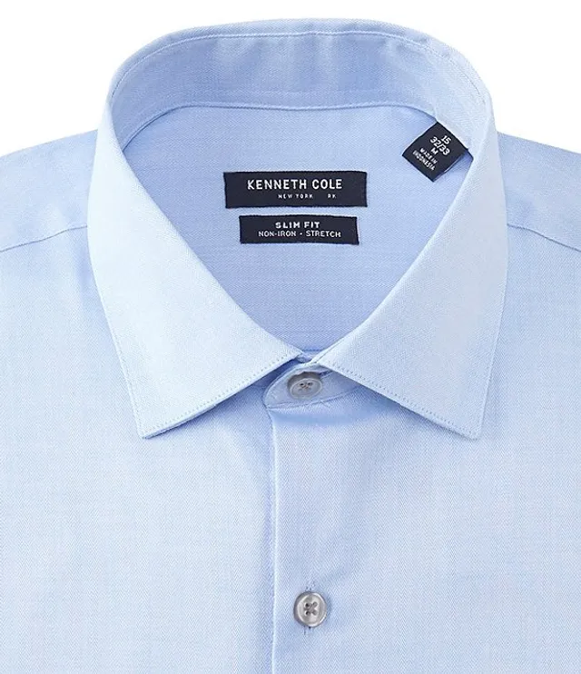 Kenneth Cole New York Non Iron Stretch Slim Fit Spread Collar