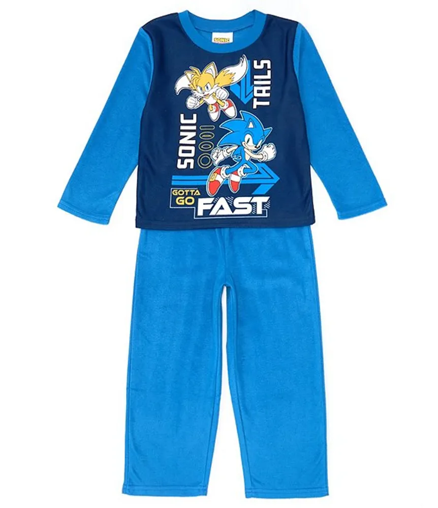 Komar Kids Little Big Boys 4 10 Long Sleeve Color Block Sonic