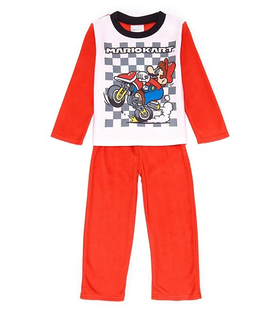Komar Kids Little Big Boys 4 10 Long Sleeve Mario Graphic Color