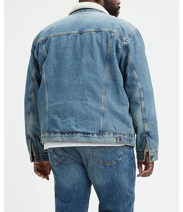 Levi's big and hot sale tall sherpa trucker jacket