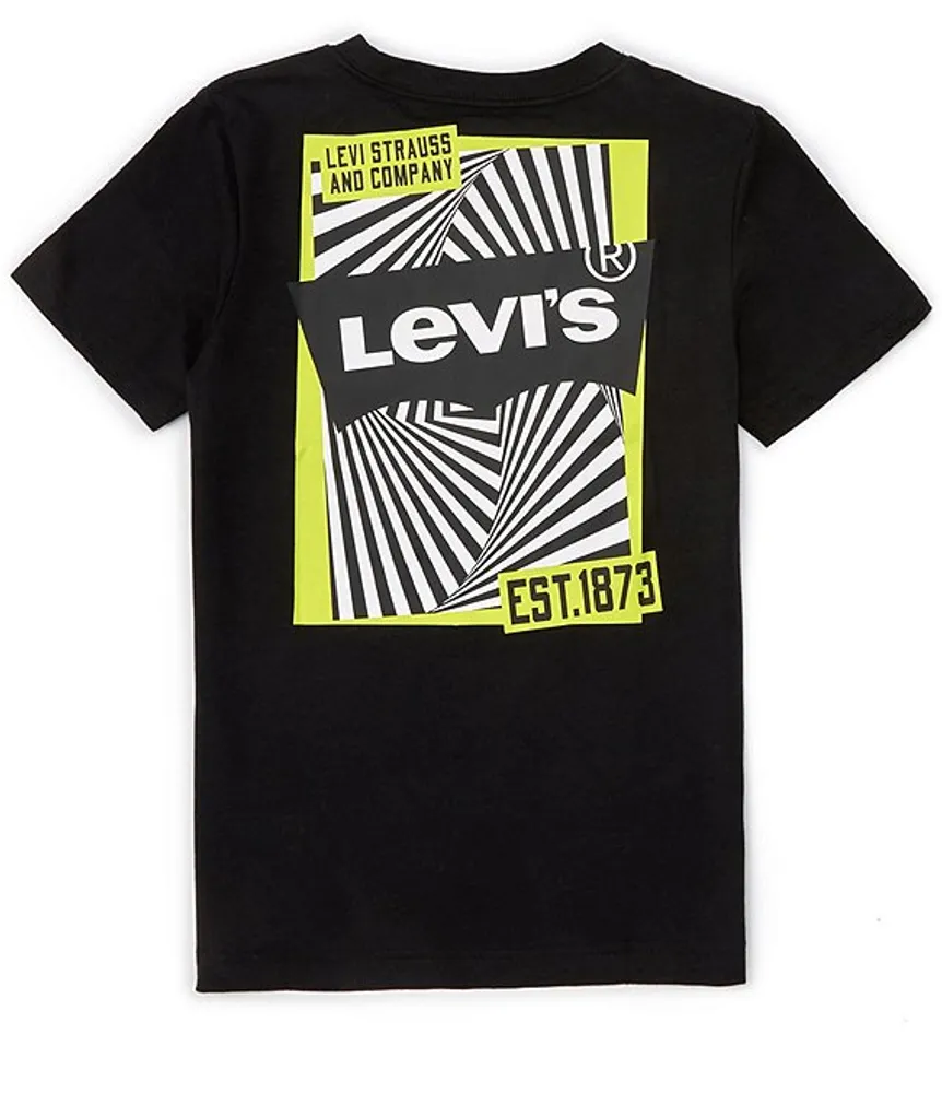 Levi s Big Boys 8 20 Short Sleeve Multi Hit Illusion Logo T Shirt