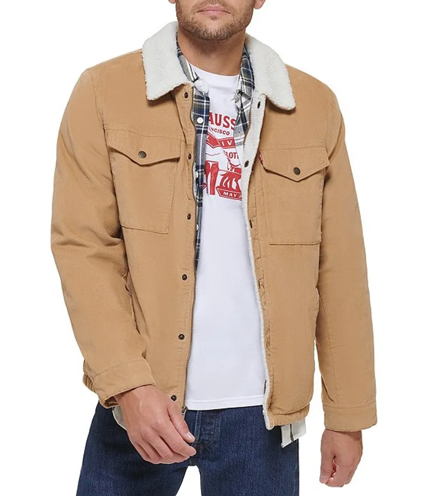 Corduroy sherpa lined store jacket