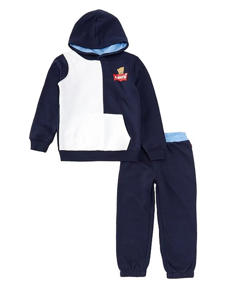 Levi s Little Boys 2T 4T Long Sleeve Spliced Color Block Fleece