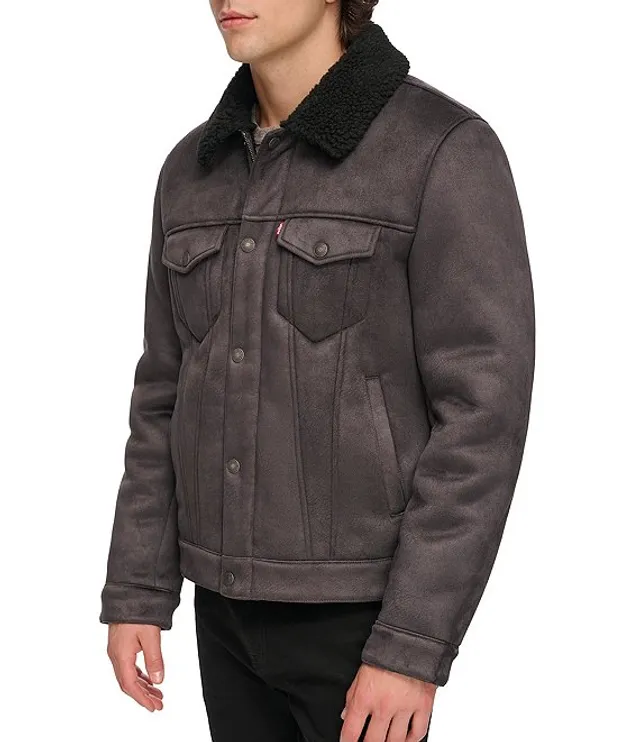 Levi's men's faux discount shearling sherpa trucker jacket