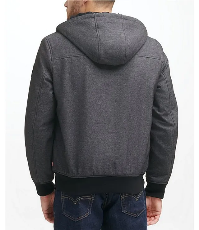 Levi's hooded sherpa bomber jacket outlet