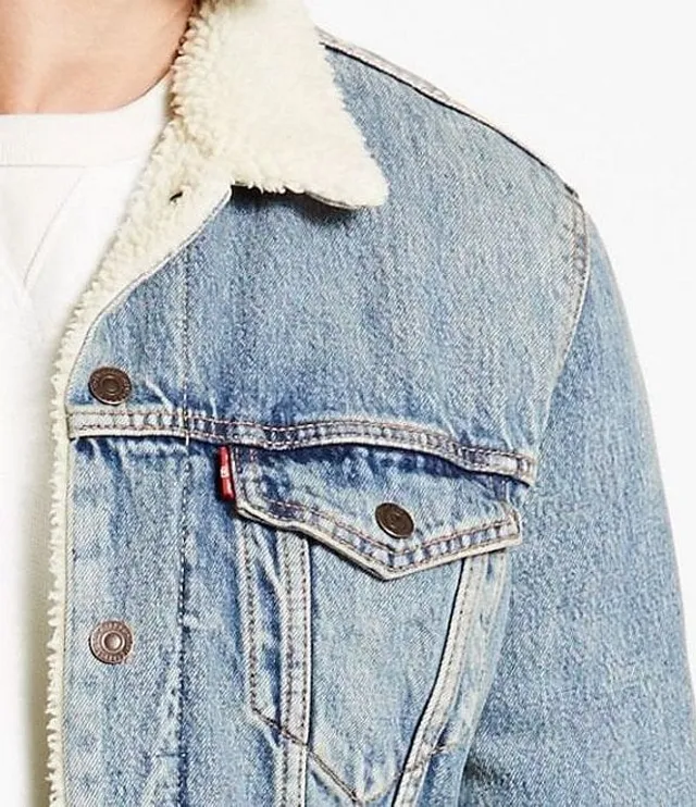 Levi's type iii sherpa trucker jacket new arrivals mustard wash