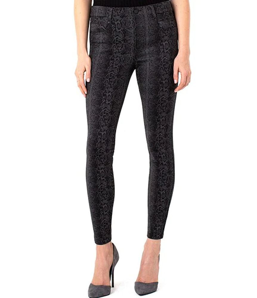 Liverpool Jeans Company Snake Print Gia Glider Pull-On Skinny Pants ...