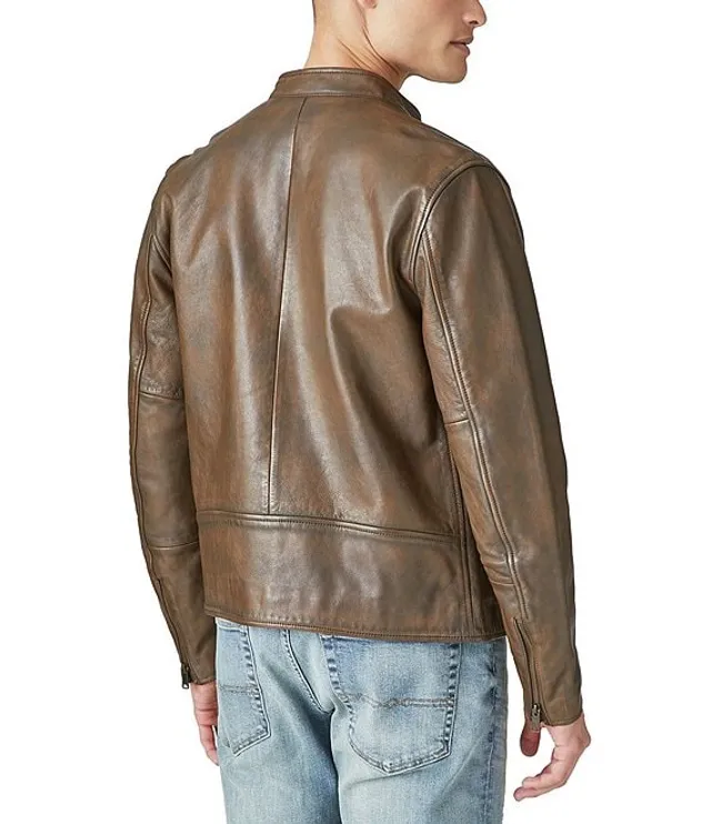 Bonneville leather sale jacket lucky brand