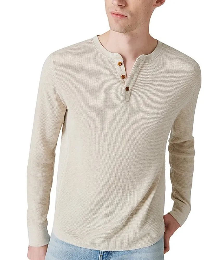 Lucky Brand Long Sleeve Thermal Henley T Shirt CoolSprings Galleria