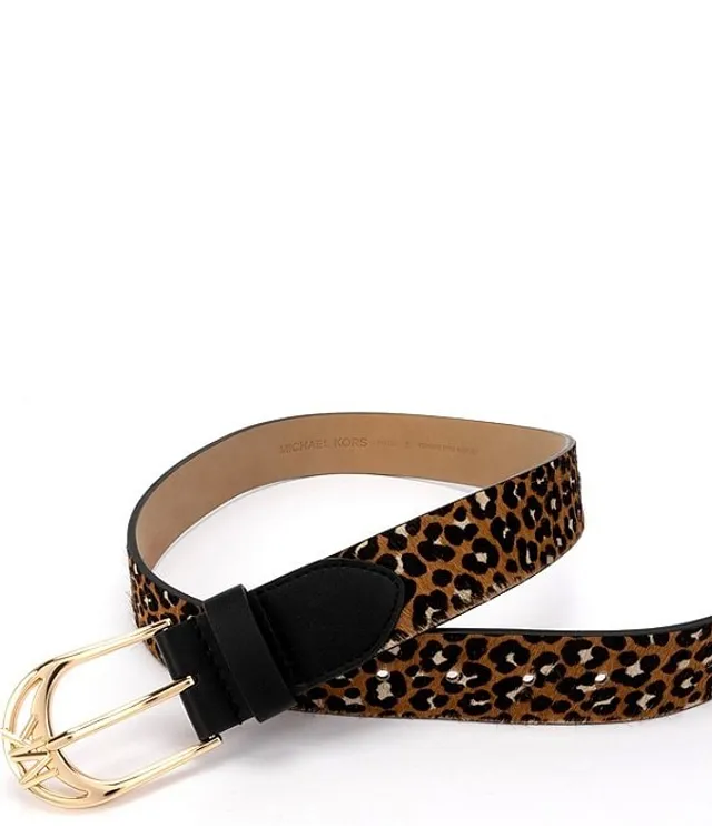Michael kors outlet leopard belt