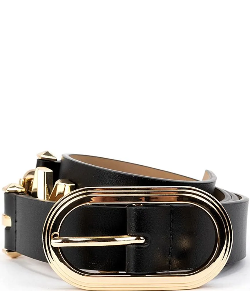 Michael Kors 28mm Belt With Empire Hamilton Place