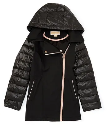 Michael Kors Big Girls 7 16 Heavy Weight Walker Length Metallic