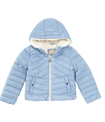 Michael kors big girl hooded jacket best sale
