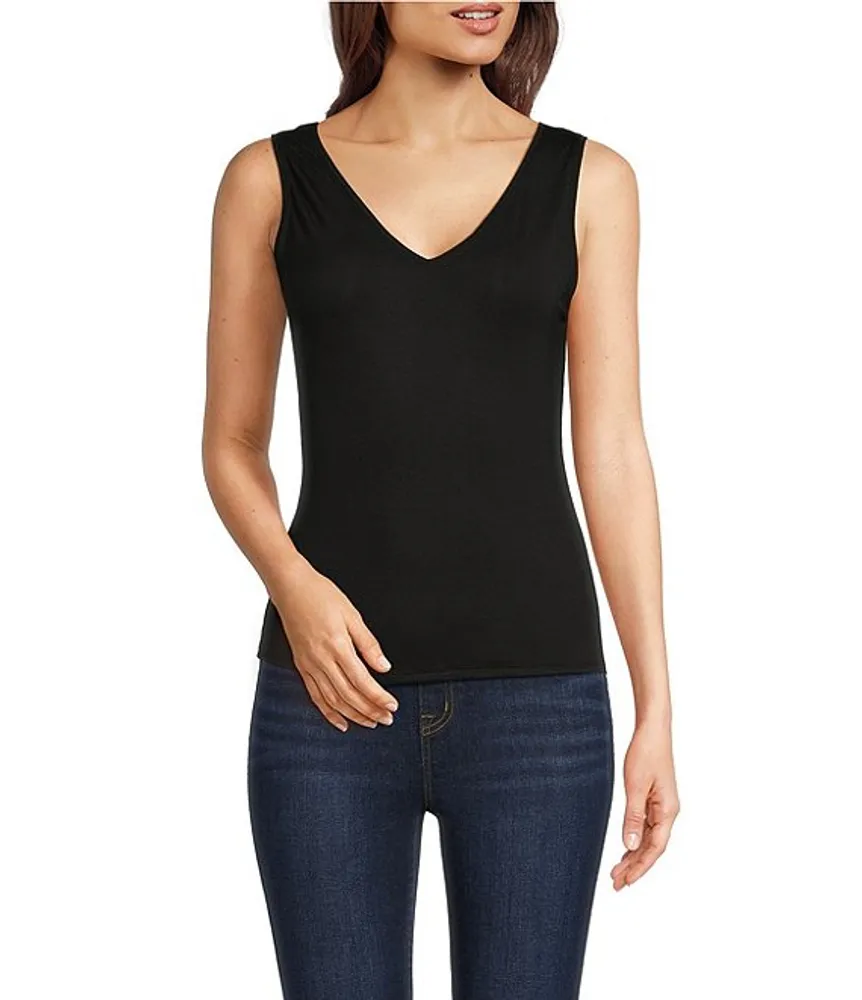 Modern Movement 2-Way Plunging V-Neck Knit Cami | CoolSprings Galleria