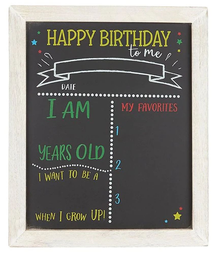 Mud Pie HappyBirthday/BackToSchool Chalkboard Brazos Mall