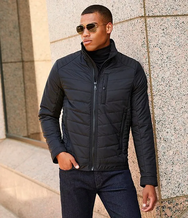 Murano Big Tall Coated Quilted Jacket Hamilton Place