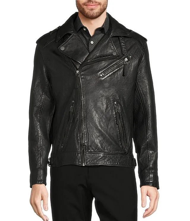 Murano Black Mac Premium Lambskin Leather Coat Pueblo Mall