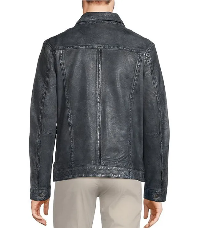Murano Trucker Leather Jacket Pueblo Mall