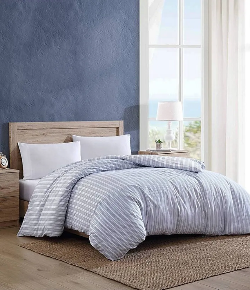 Nautica Beaux Striped Cotton Duvet Cover Hamilton Place