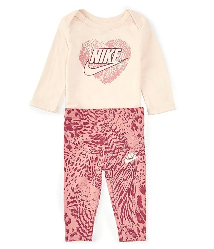 Red nike online animal print leggings