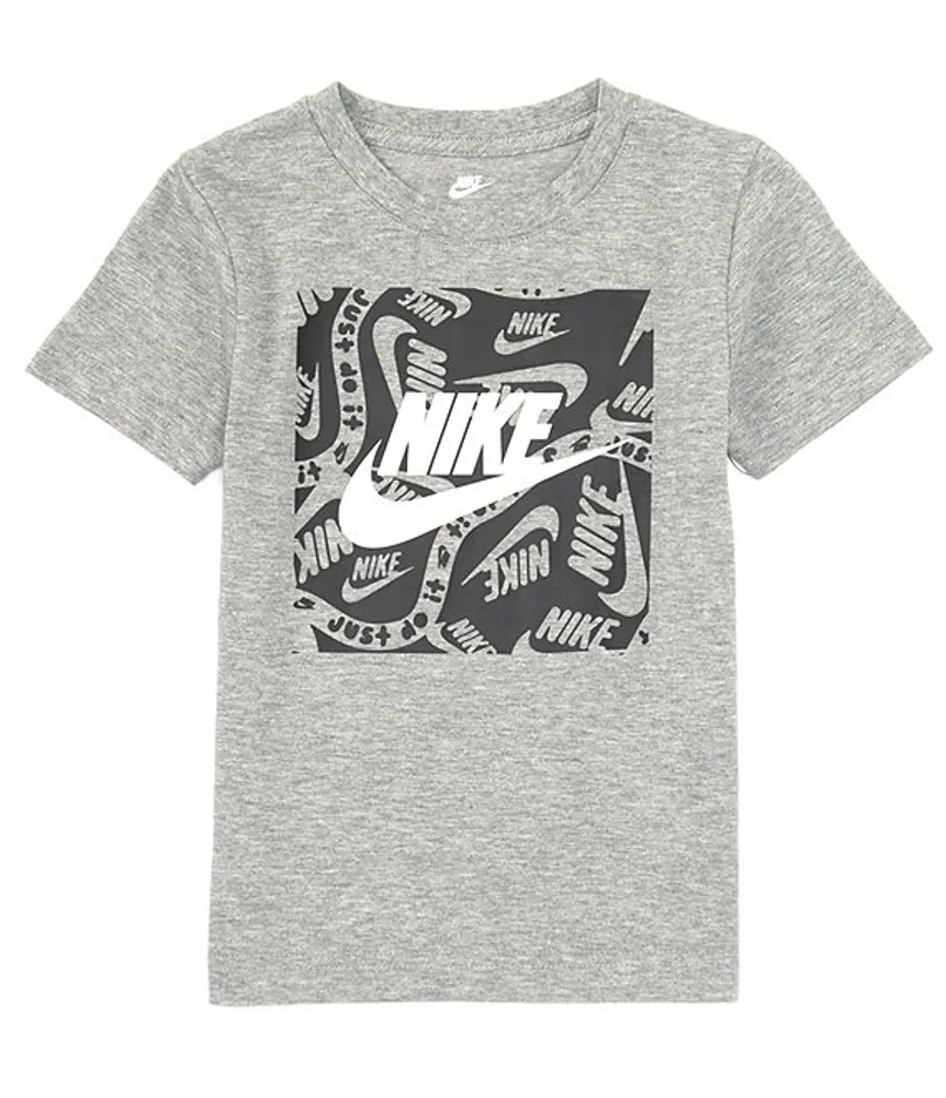 Nike Little Boys 2T 7 Short Sleeve Brandmark Square Basic T Shirt