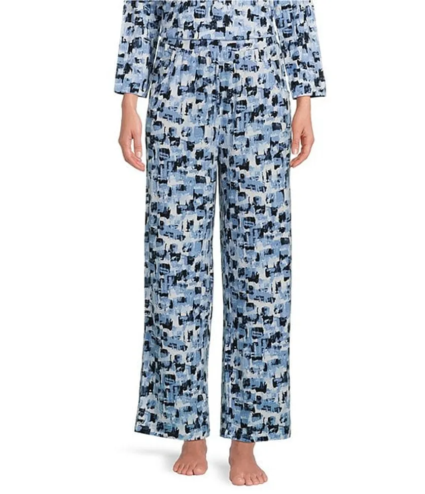 Nottibianche Geometric Print Coordinating Knit Sleep Pant
