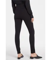 NYDJ Ponte Pull On Back Slit Skinny Slim Fit Leggings