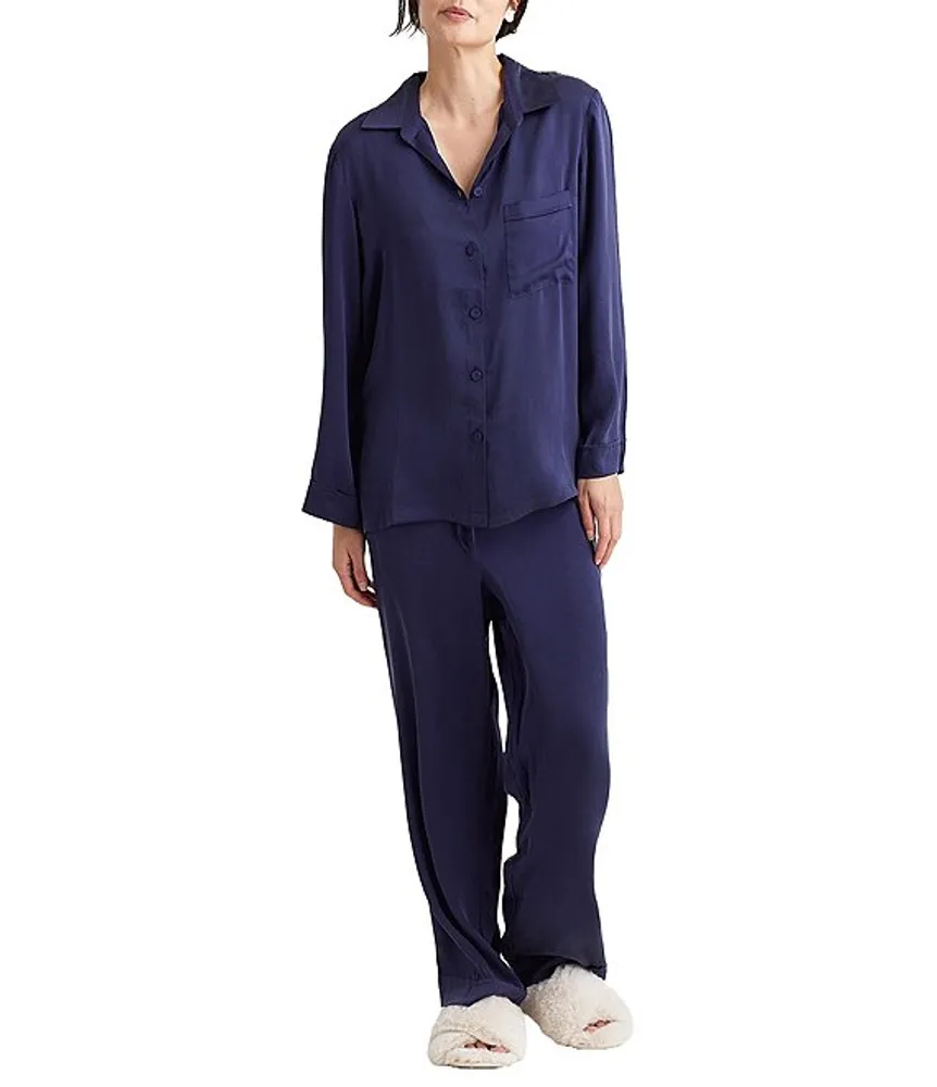 Washable silk pajama set hot sale