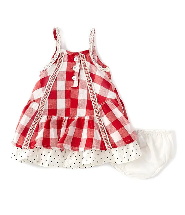 Pippa Julie Baby Girls Newborn 24 Months Sleeveless Checked Pin