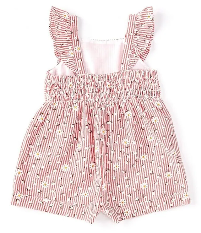 Pippa Julie Baby Girls Newborn 24 Months Sleeveless Stripe Rose