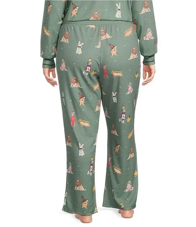 PJ Salvage Plus Size My Dog Is My Boo Baby Thermal Coordinating