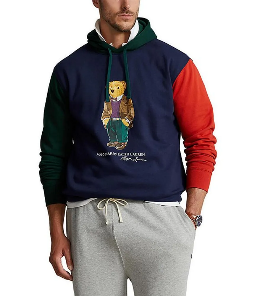 Polo Ralph Lauren Big Tall Color Block Heritage Bear Fleece