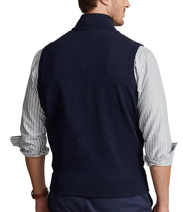 Polo sweater vest sale big and tall