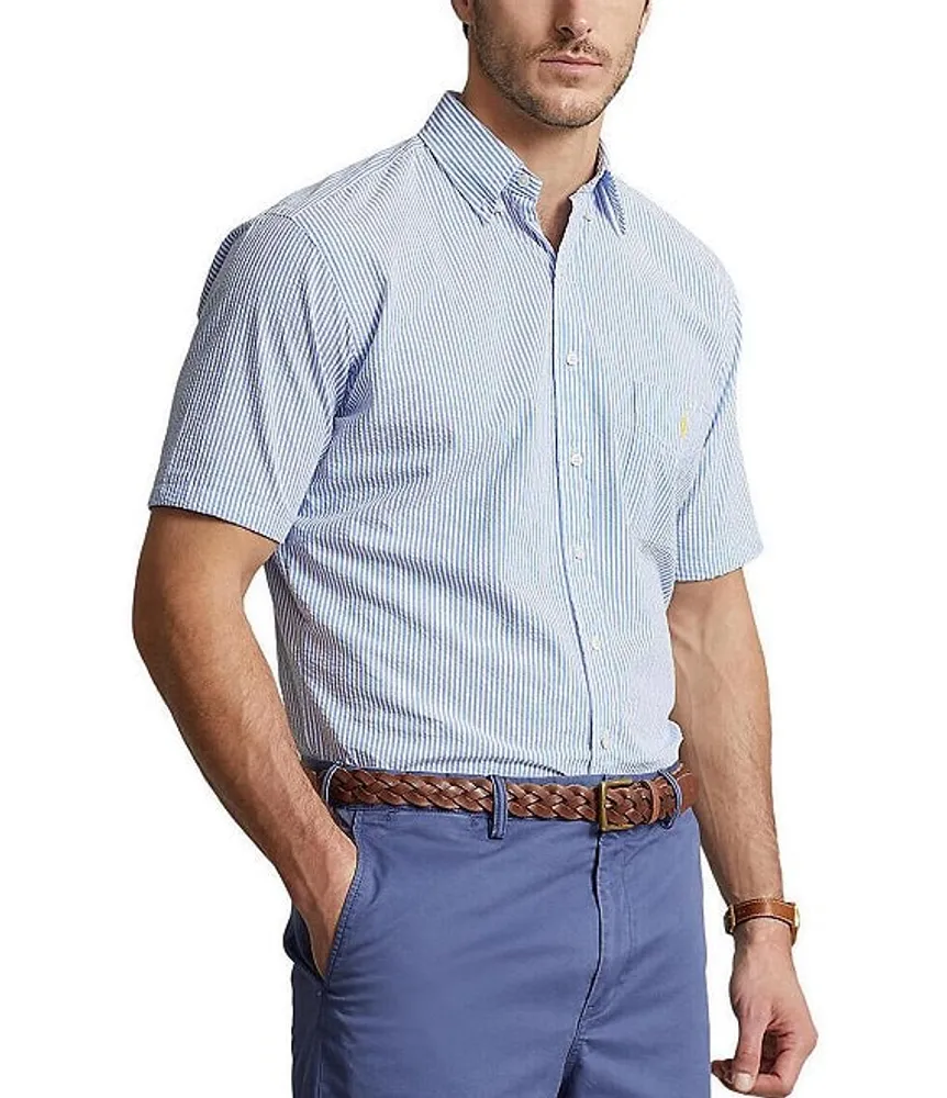 Polo Ralph Lauren Big Tall Seersucker Short Sleeve Woven Shirt