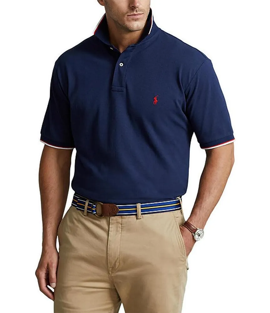 Polo Ralph Lauren Big Tall Tipped Mesh Short Sleeve Shirt