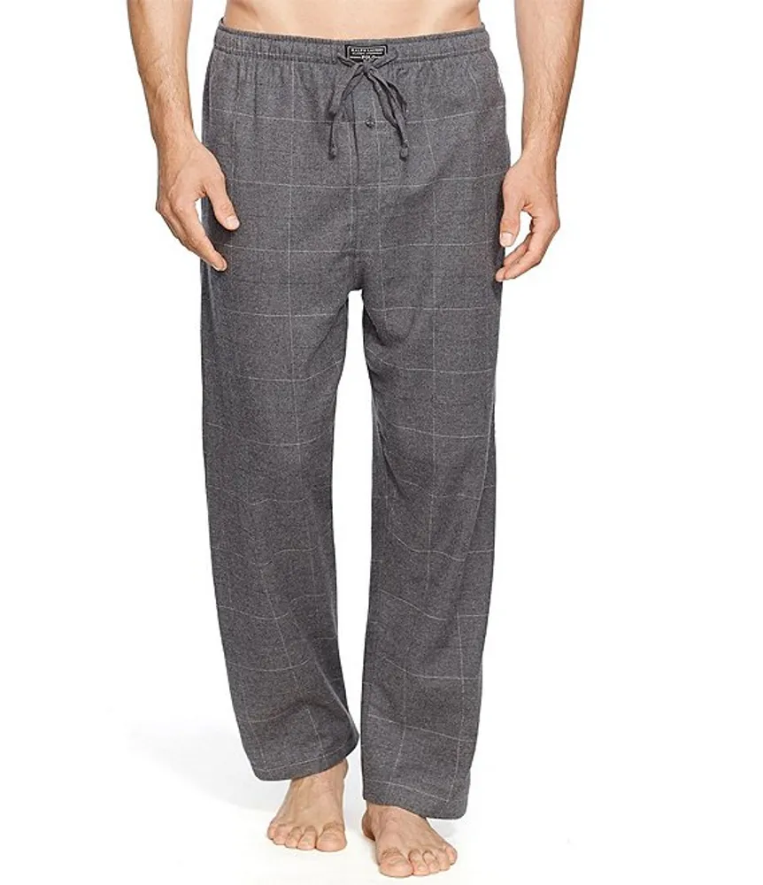 Mens polo flannel pajama pants sales