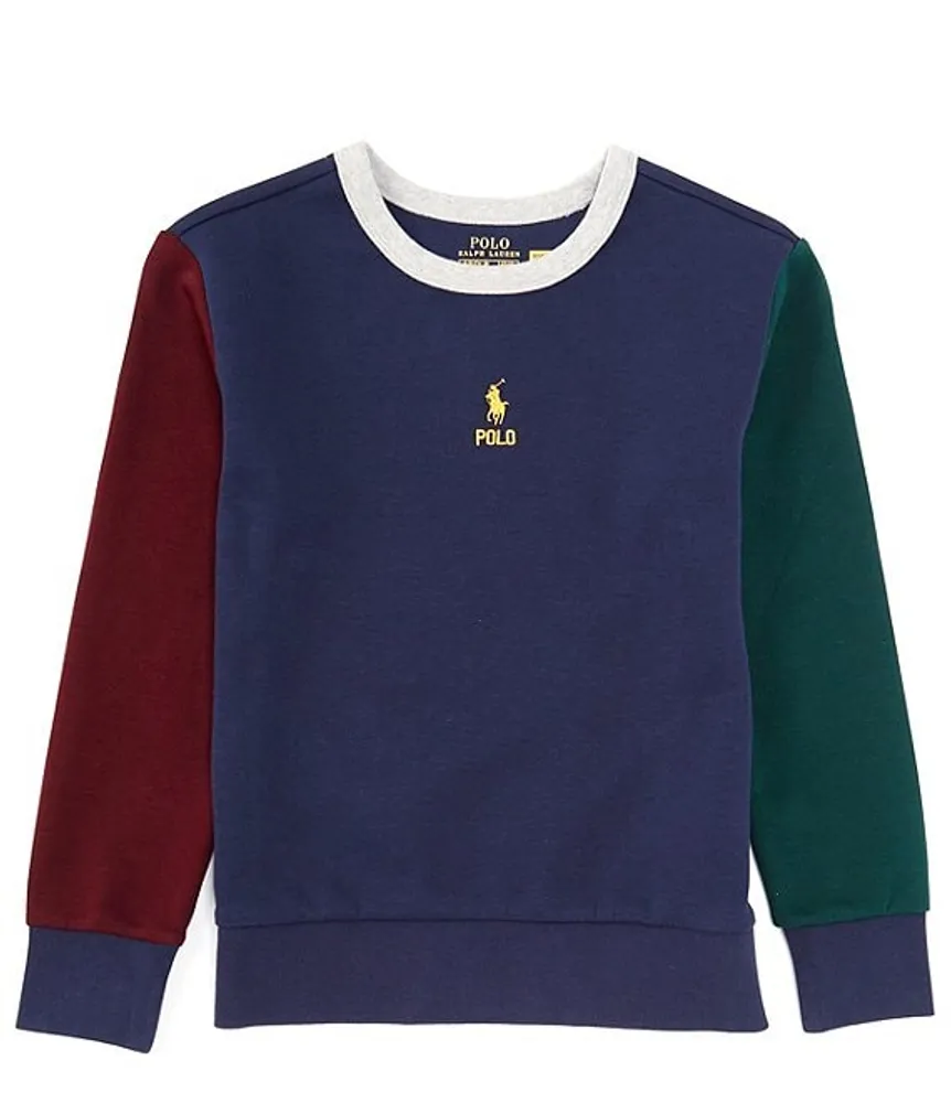 Polo Ralph Lauren Big Boys 8 20 Long Sleeve Color Blocked Double