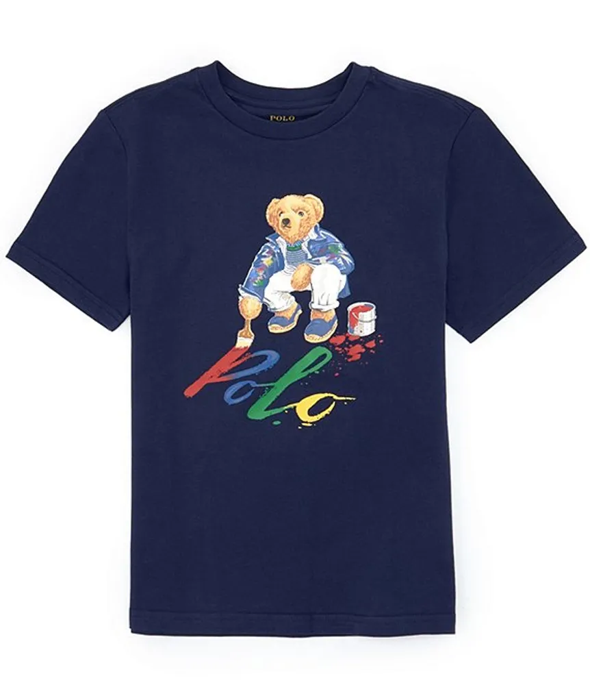 Polo Ralph Lauren Big Boys 8 20 Bear Short Sleeve Jersey T Shirt