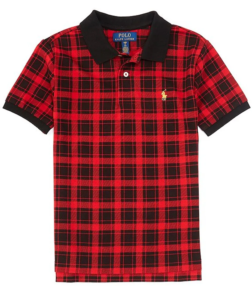 Ralph lauren short sleeve check best sale shirt