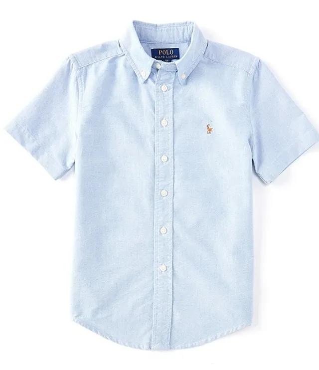 Polo Ralph Lauren Big Boys 8 20 Short Sleeve Cotton Oxford Button
