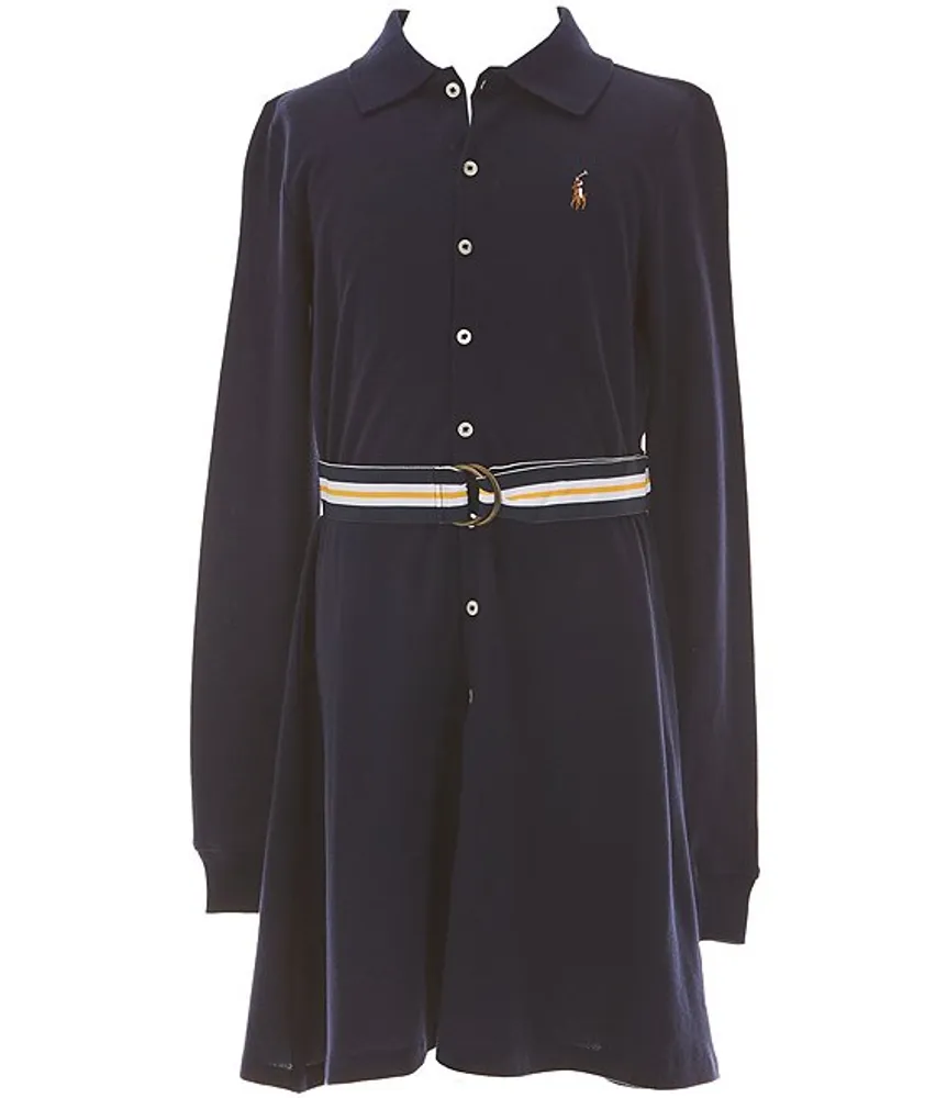 Girls long sleeve polo dress outlet