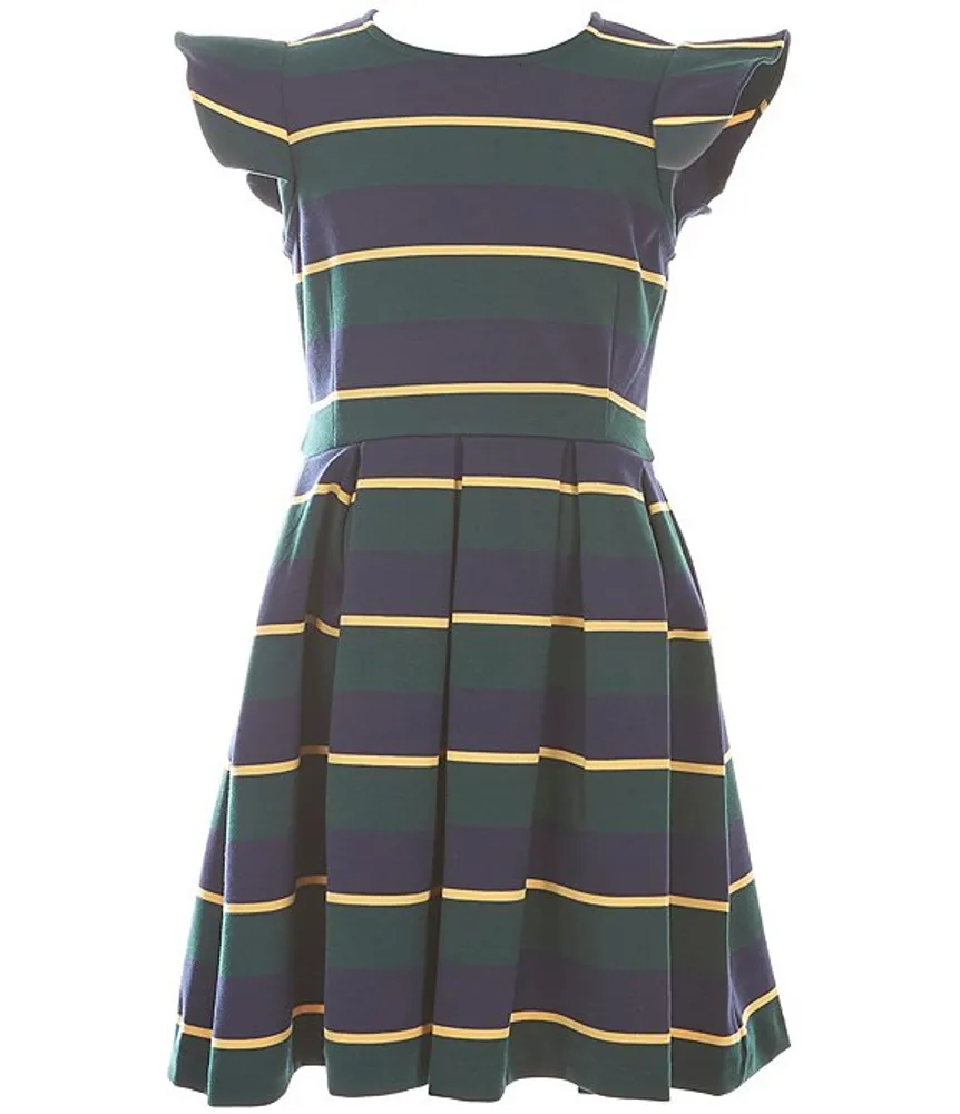 Ralph lauren cheap striped ponte dress