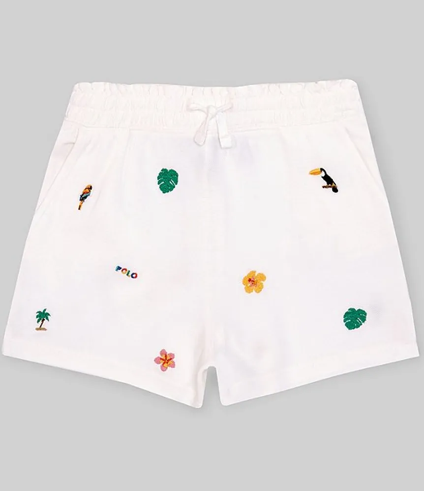 Polo Ralph Lauren Big Girls 7 16 Tropical Mesh Shorts Hamilton Place