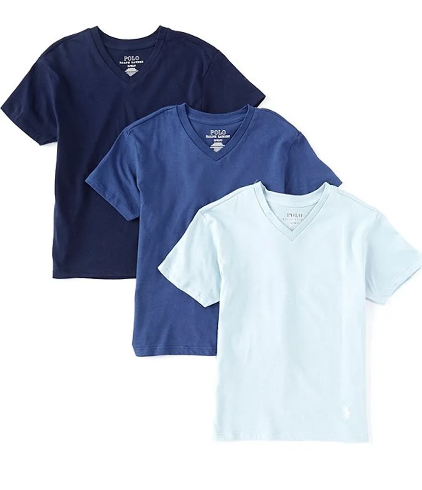 Ralph lauren v neck t shirt 3 pack sales