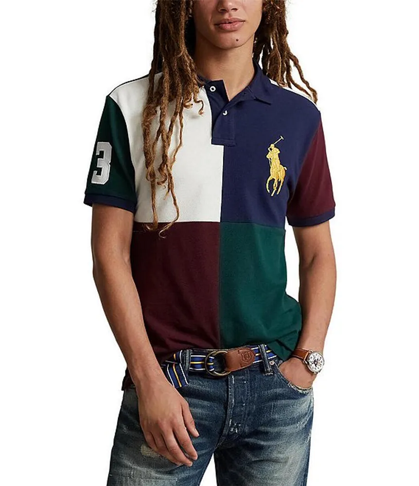 Big pony sales mesh polo shirt