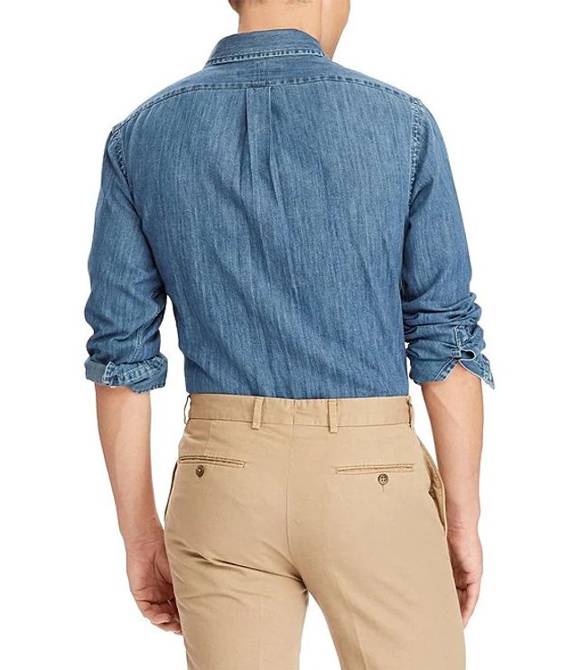 Ralph lauren classic fit denim shirt hot sale