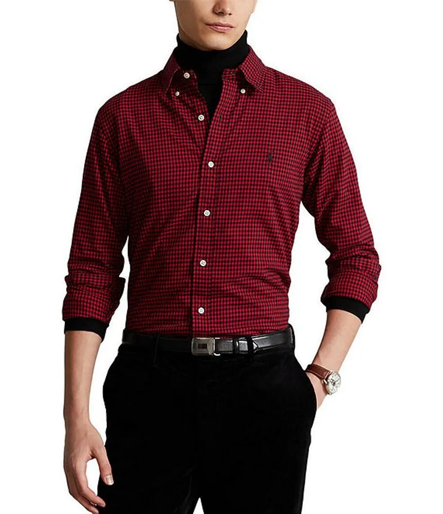 Classic fit store plaid twill shirt