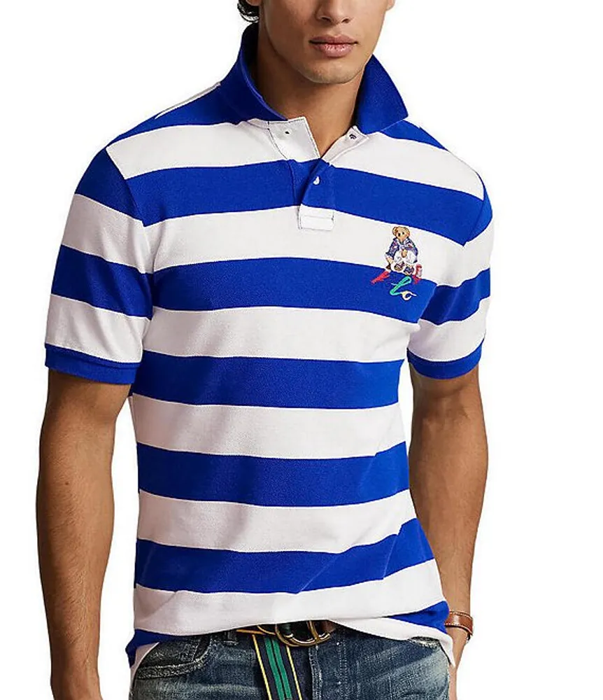 Classic fit bear polo shirt sales